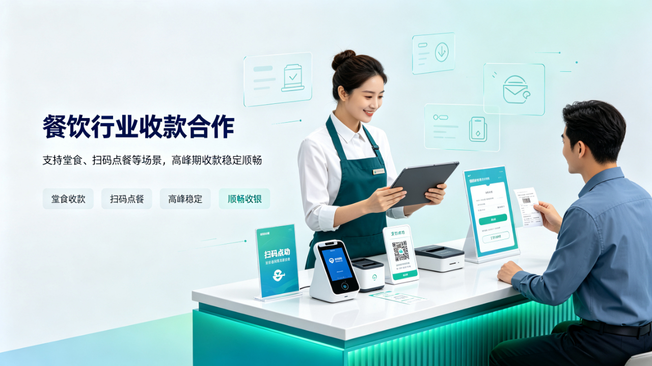 东莞墨色深浅电子商务有限公司餐饮行业收款合作场景
