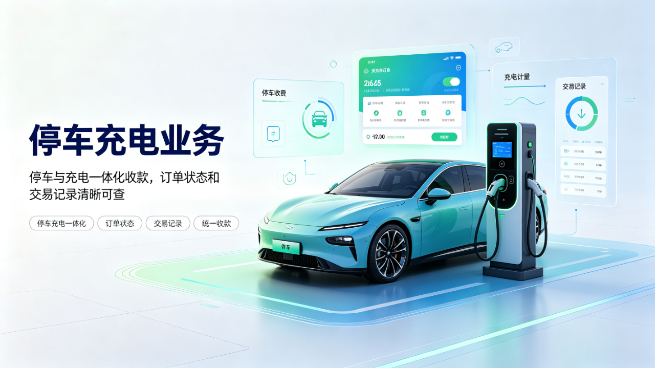 瑞宾格网络科技有限公司停车充电业务合作场景
